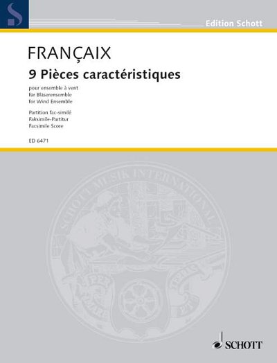 DL: J. Françaix: 9 Pièces caractéristiques (Part.)