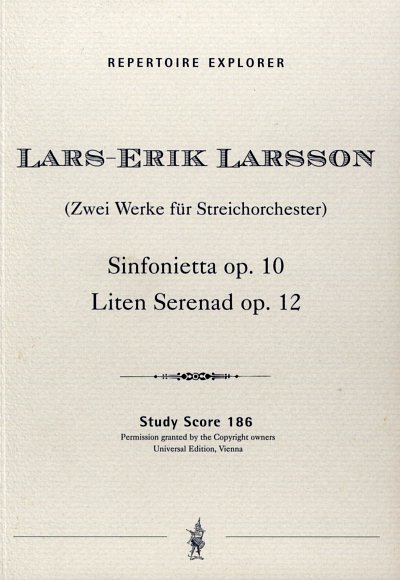 L.-E. Larsson: Sinfonietta op. 10  / Kleine Sere, Stro (Stp)