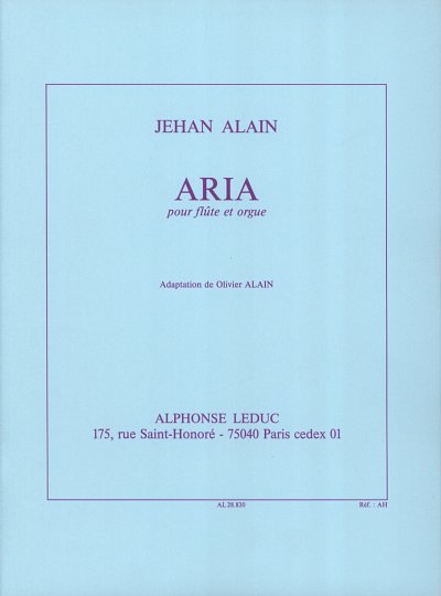 J. Alain: Aria, FlOrg (OrpaSt)