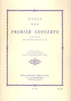 C.M. von Weber: Concerto No.1 In F Minor, KlarKlv (KlavpaSt)