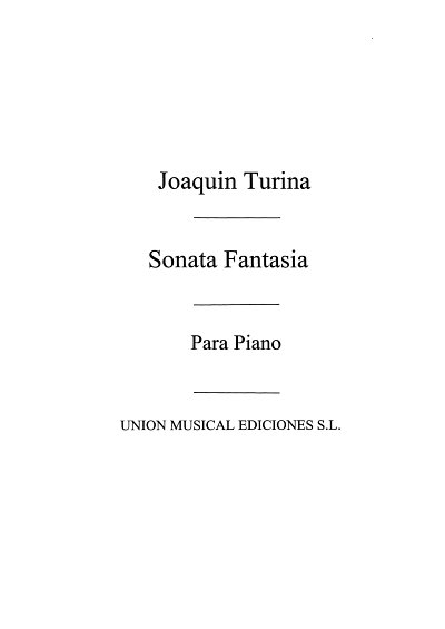 J. Turina: Sonata Fantasia Op.59, Klav