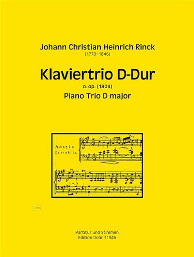 J.C.H. Rinck: Klaviertrio D-Dur (Pa+St)