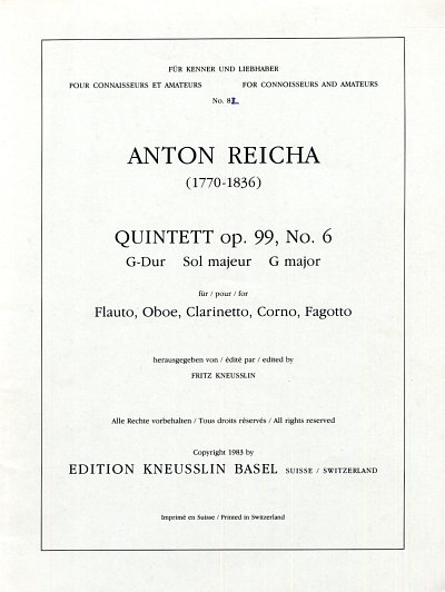 A. Reicha: Quintett G-Dur op. 99/6 (Stsatz)