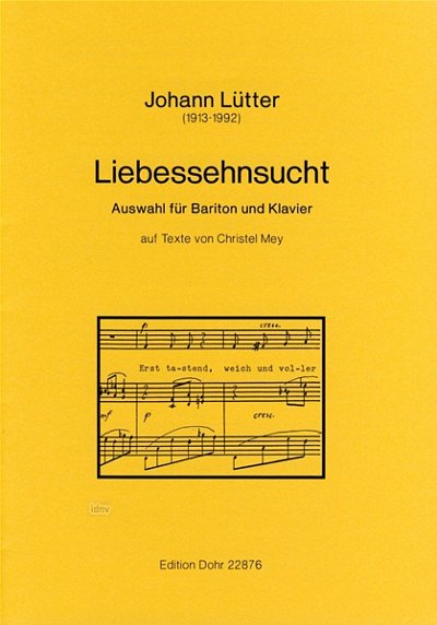 J. Lütter: Liebessehnsucht (Part.)