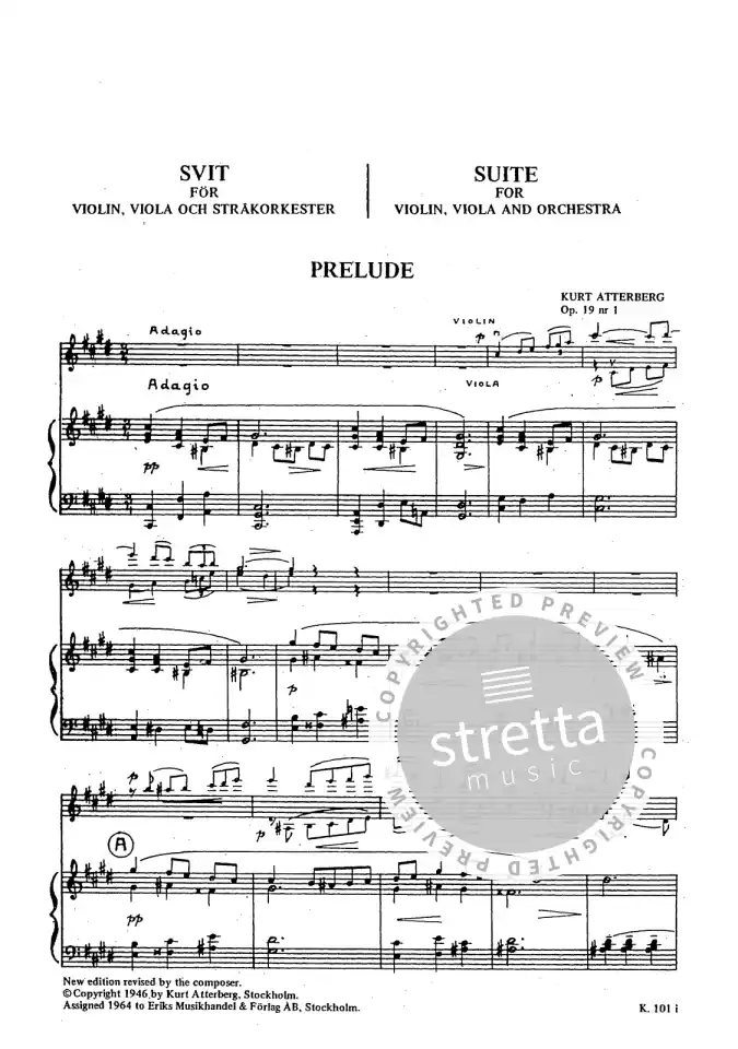K. Atterberg: Suite op. 19, VlVlaStr (1)