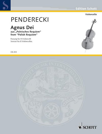 DL: K. Penderecki: Agnus Dei, 8Vc (Pa+St)