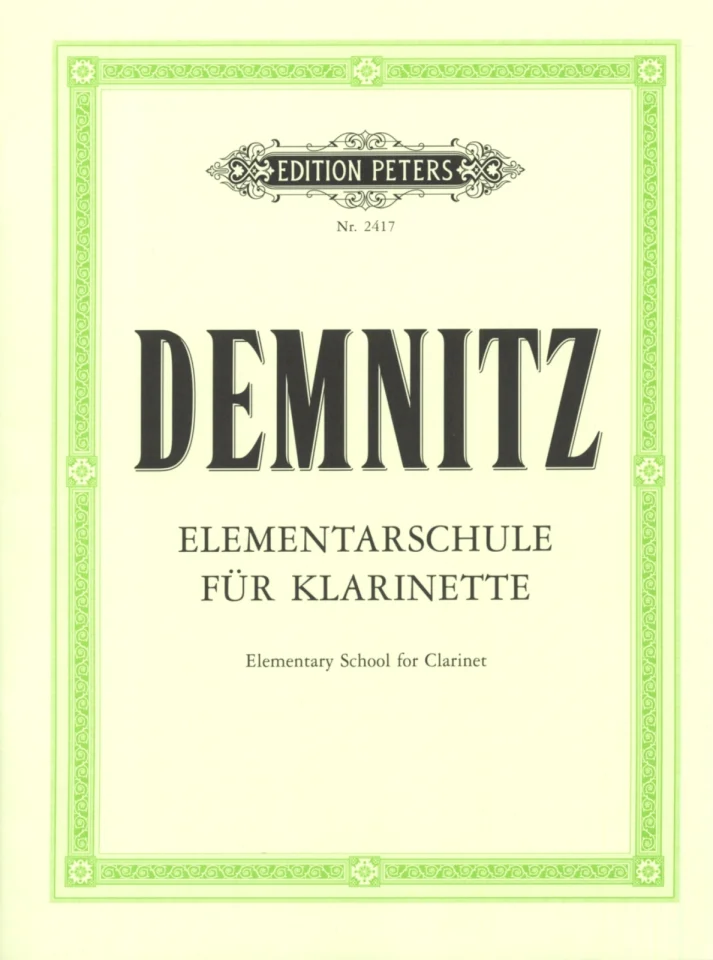 F. Demnitz: Elementarschule für Klarinette, Klar (0)