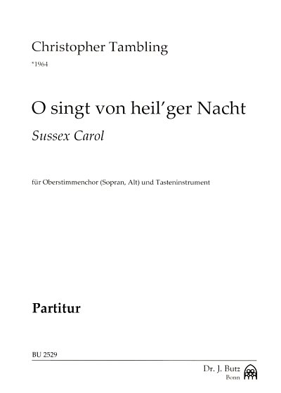 Ch. Tambling: O singt von heil'ger Nacht, FchKlavOrg (Part.)