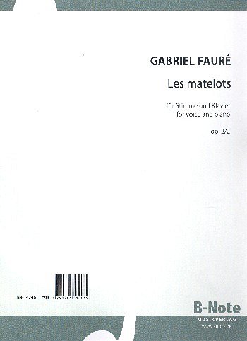 G. Fauré: Les Matelots für Singstimme und Klavier o, GesKlav