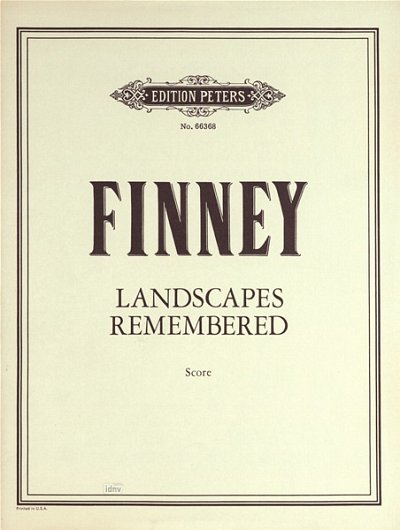R.L. Finney: Landscapes Remembered