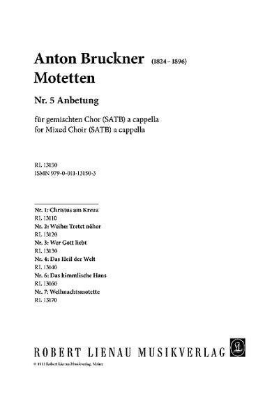 DL: A. Bruckner: Motetten, GCh4 (Chpa)