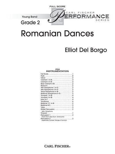 E.A. del Borgo: Romanian Dances, Blaso (Part.)