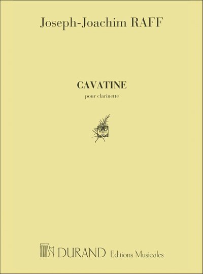 Cavatine Clarinette Seule , Klar (Part.)