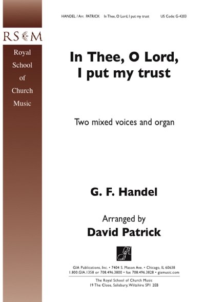 G.F. Händel: In Thee, O Lord, I Put My Trust