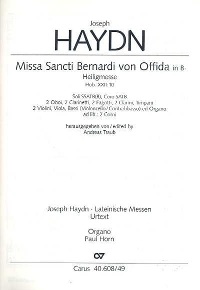 J. Haydn: Missa Sancti Bernardi von Offida , GesChOrch (Org)