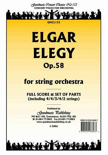 E. Elgar: Elegy Op.58, Stro (Pa+St)