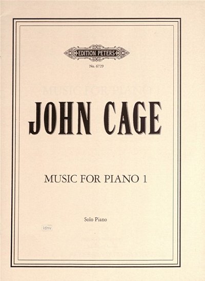 J. Cage: Music for Piano 1