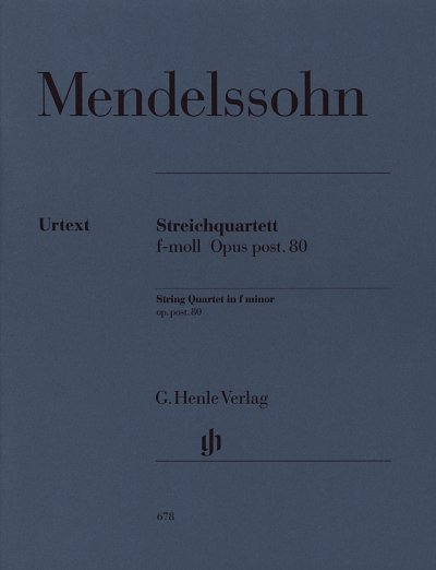 F. Mendelssohn Barth: Streichquartett f-mo, 2VlVaVc (Stsatz)