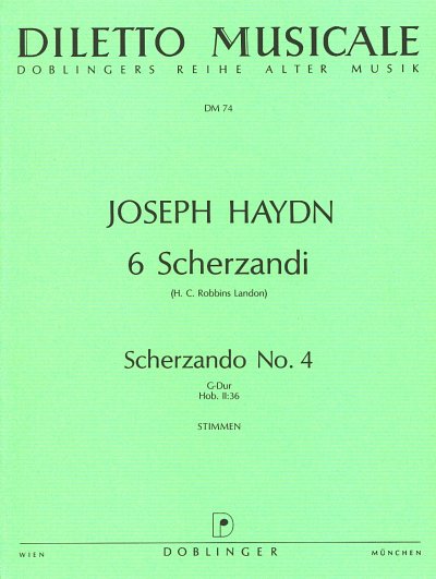 AQ: J. Haydn: Scherzando Nr. 4 G-Dur Hob. II:3, Bar (B-Ware)