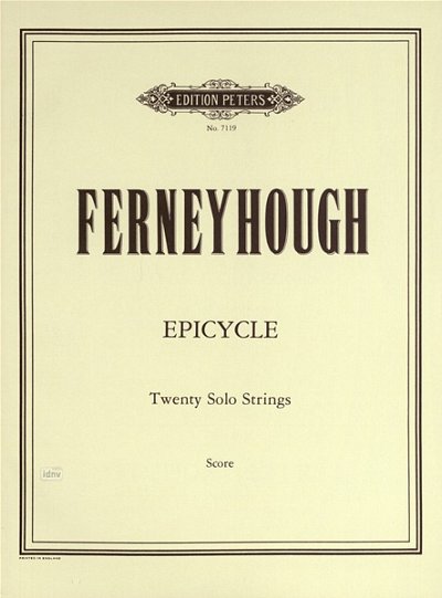B. Ferneyhough: Epicycle (1968)