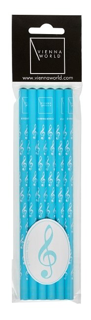 Bleistiftset Violinschlüssel (6Blst) (hellblau)