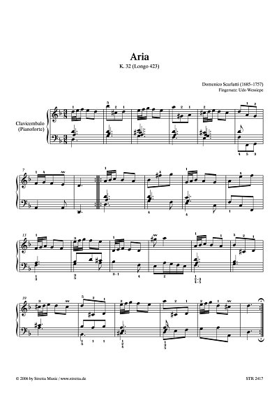 DL: D. Scarlatti: Aria K. 32 (Longo 423)