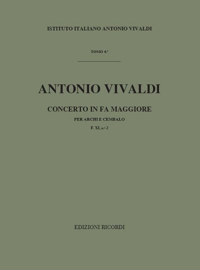 A. Vivaldi: Concerto in Fa RV142 per Archi e BC