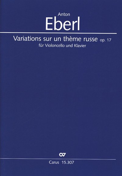 A. Eberl: Variations sur un thème russe o, VcKlav (KlavpaSt)