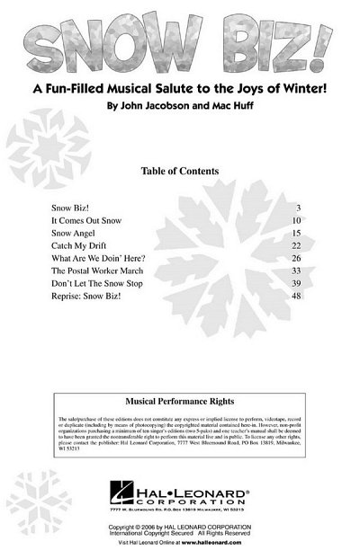 J. Jacobson: Snow Biz! (CD)