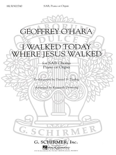 I Walked Today Where Jesus Walked (Chpa)