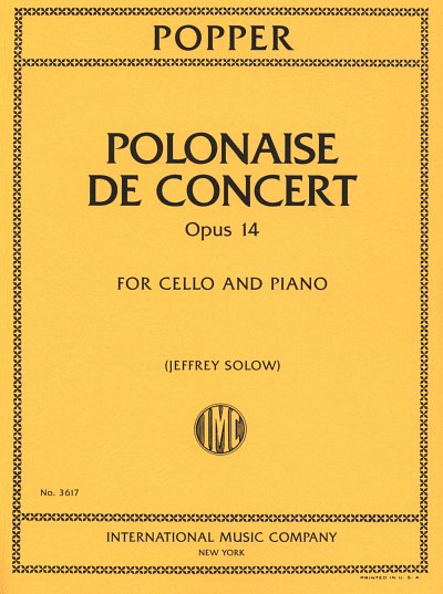 D. Popper: Polonaise de Concert op. 14, VcKlav (KlavpaSt)