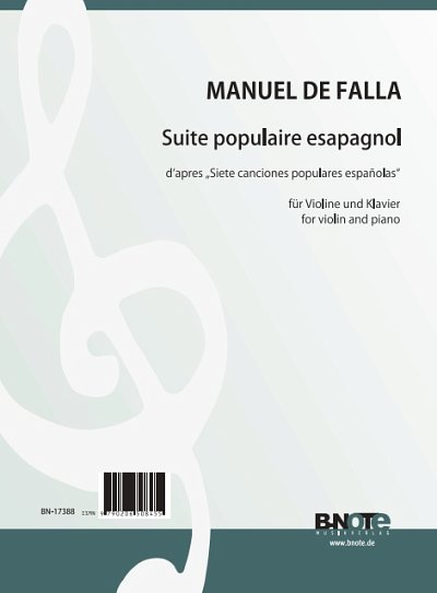 M. de Falla: Suite populaire espagnol für, VlKlav (KlavpaSt)