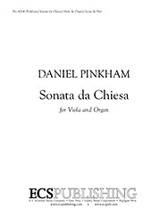 D. Pinkham: Sonata da Chiesa (KlavpaSt)