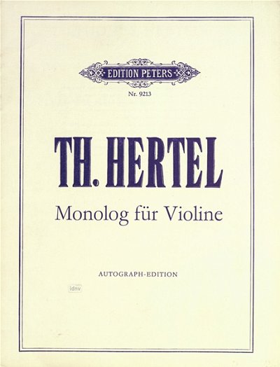 Hertel Klaus: Monolog