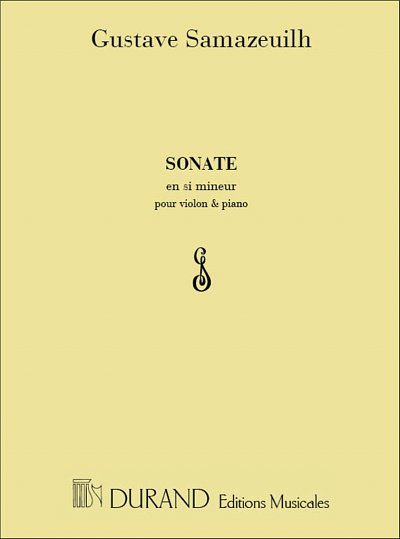 G. Samazeuilh: Sonate Violon-Piano , VlKlav (KlavpaSt)