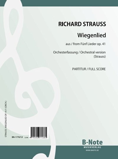 R. Strauss: Wiegenlied op.41/1 (Orchesterfa, GesOrch (Pa+St)