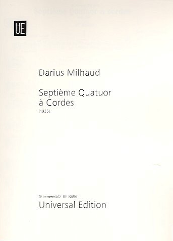D. Milhaud: Septième Quatuor à Cordes  (Stsatz)