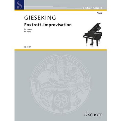 W. Gieseking: Foxtrott-Improvisation, Klav