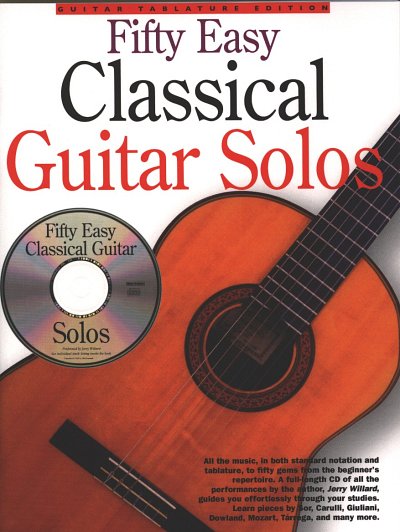 50 Easy Classical Guitar Solos Book/Cd