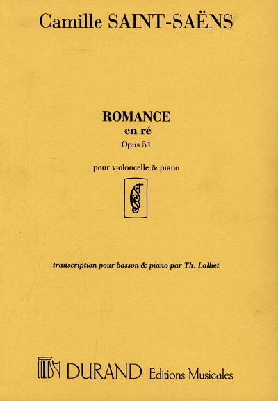 C. Saint-Saëns: Romance Op 51 Basson-Piano, FagKlav (Part.)