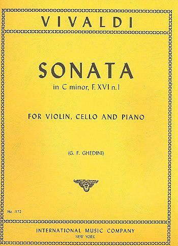 A. Vivaldi: Sonata Do M. F Xvi N. 1 Vn, Vc E P, VlVcKlv (Bu)