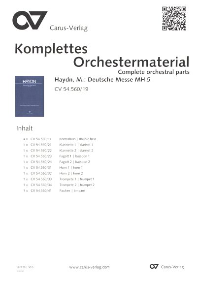 M. Haydn: Deutsches Hochamt MH 560