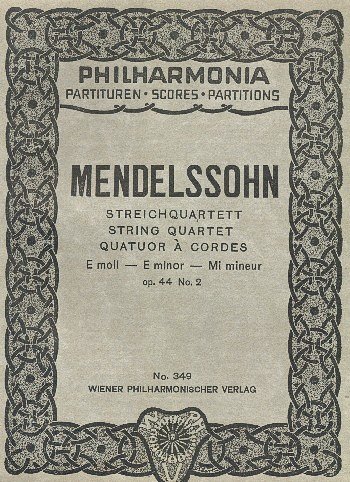 F. Mendelssohn Barth: Streichquartett op. 44/2 