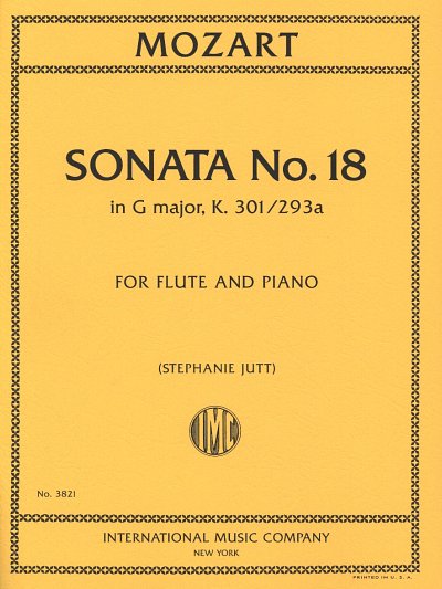 W.A. Mozart: Sonate Nr. 18 G-Dur KV 301/2, FlKlav (KlavpaSt)