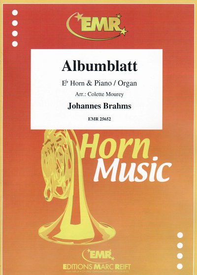 J. Brahms: Albumblatt, HrnKlav/Org
