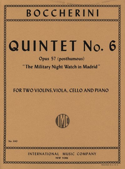 L. Boccherini: Quintet No 6 Op 57, Klavquint (Stsatz)