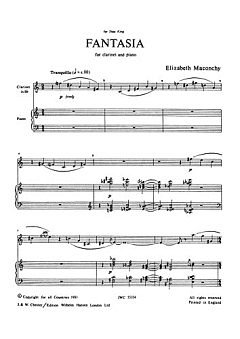 E. Maconchy: Fantasia For Clarinet And Piano
