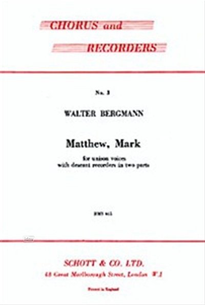 W. Bergmann: Matthew, Mark  (Part.)
