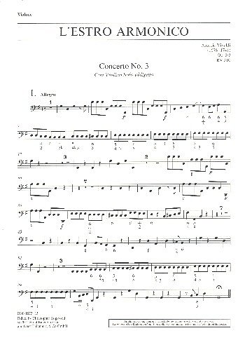 A. Vivaldi: L'Estro Armonico op. 3/3 RV 310 (KB)