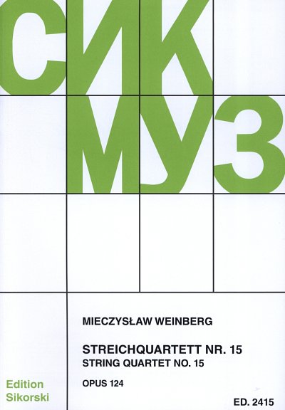 M. Weinberg: Streichquartett Nr. 15 op. 124, 2VlVaVc (Pa+St)